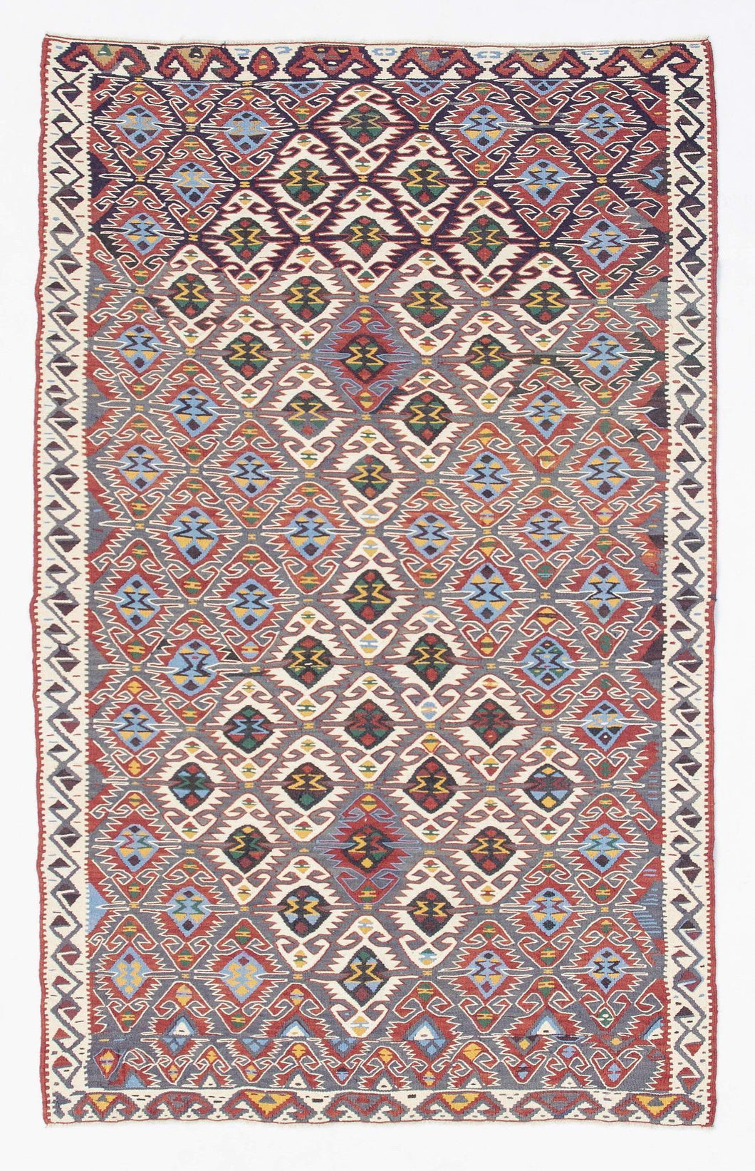 4x8 Red Vintage Turkish Area Rug-turkish_rugs-oriental_rugs-kilim_rugs-oushak_rugs