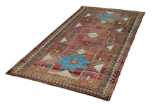 5x10 Red Vintage Turkish Area Rug-turkish_rugs-oriental_rugs-kilim_rugs-oushak_rugs