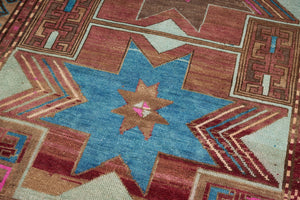 5x10 Red Vintage Turkish Area Rug-turkish_rugs-oriental_rugs-kilim_rugs-oushak_rugs