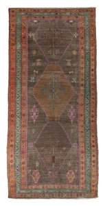 5x11 Colorful Vintage Turkish Area Rug-turkish_rugs-oriental_rugs-kilim_rugs-oushak_rugs