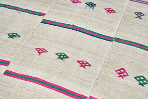 5x12 Colorful Vintage Turkish Runner Rug-turkish_rugs-oriental_rugs-kilim_rugs-oushak_rugs
