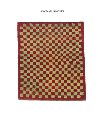5x5 Old & Vintage Turkish Area Rug