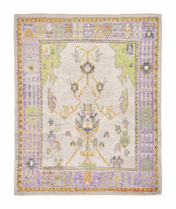 5x7 Colorful Modern Oushak Area Rug-turkish_rugs-oriental_rugs-kilim_rugs-oushak_rugs