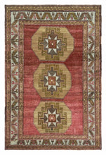 5x8 Colorful Old & Vintage Turkish Area Rug