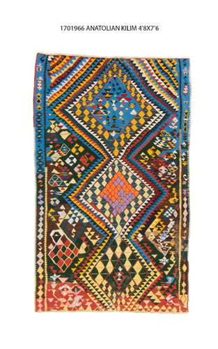 5x8 Old & Vintage Turkish Area Rug