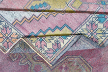 5x9 Colorful Vintage Turkish Area Rug
