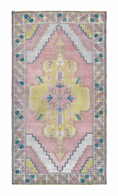 5x9 Colorful Vintage Turkish Area Rug-turkish_rugs-oriental_rugs-kilim_rugs-oushak_rugs