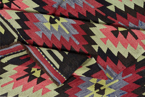6x10 Colorful Old & Vintage Turkish Area Rug