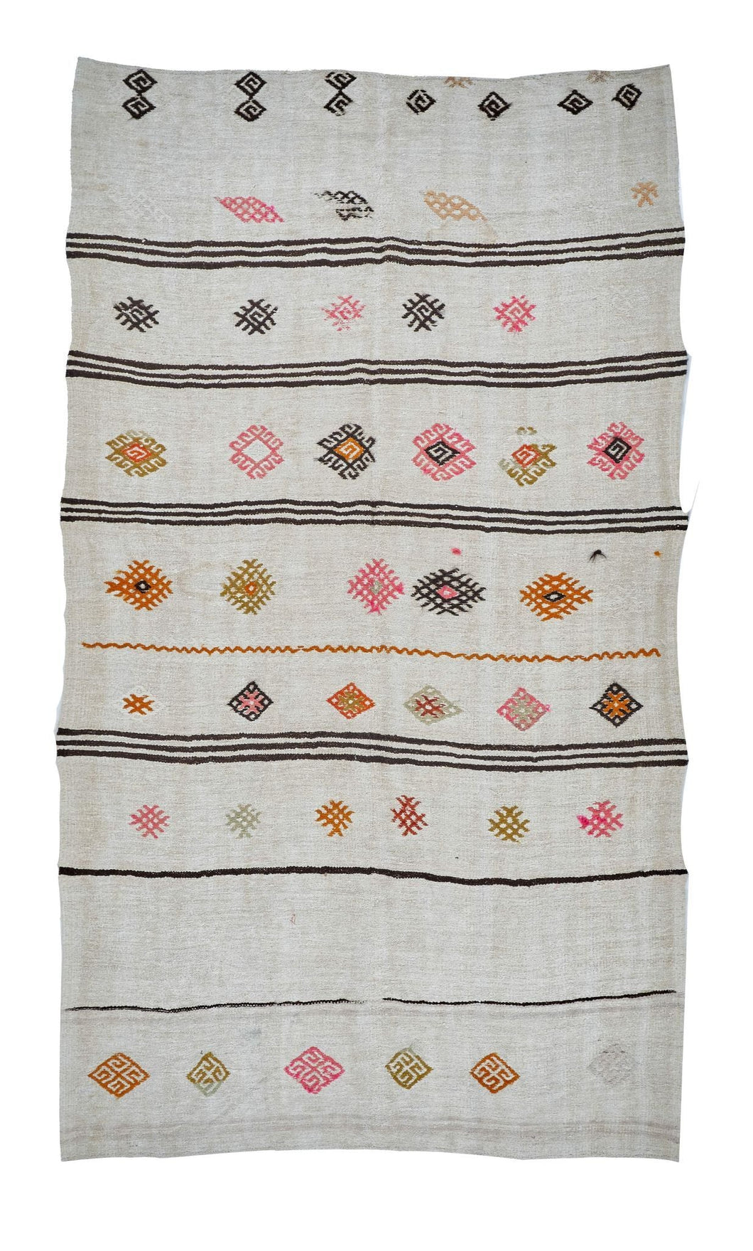 6x10 Colorful Vintage Turkish Area Rug-turkish_rugs-oriental_rugs-kilim_rugs-oushak_rugs