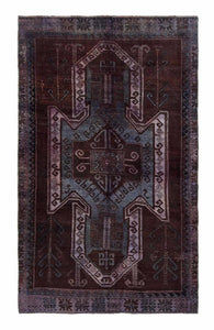 6x10 Colorful Vintage Turkish Area Rug