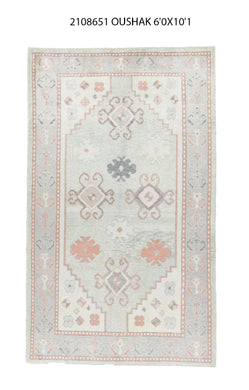 6x10 Modern Oushak Area Rug