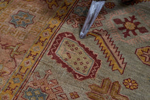 6x8 Colorful Vintage Oushak Area Rug-turkish_rugs-oriental_rugs-kilim_rugs-oushak_rugs