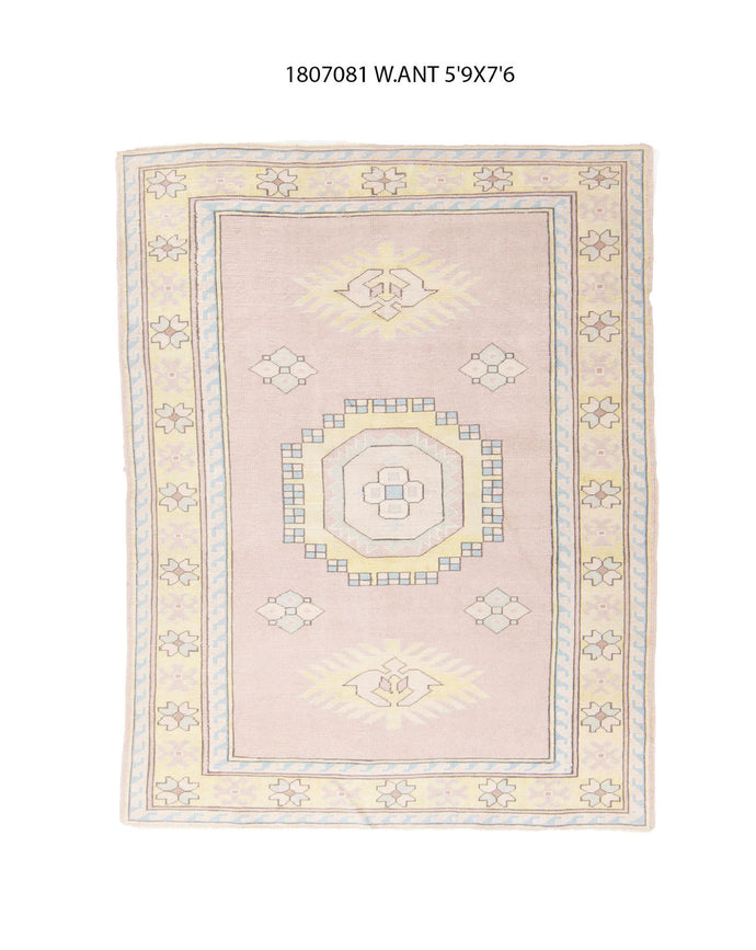 6x8 Old & Vintage Tukish Area Rug