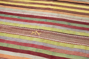 6x9 Yellow Vintage Turkish Area Rug