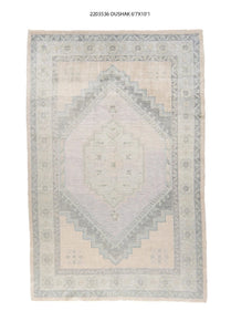 7x10 Modern Oushak Area Rug