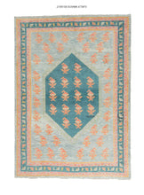 7x9 Modern Oushak Are Rug