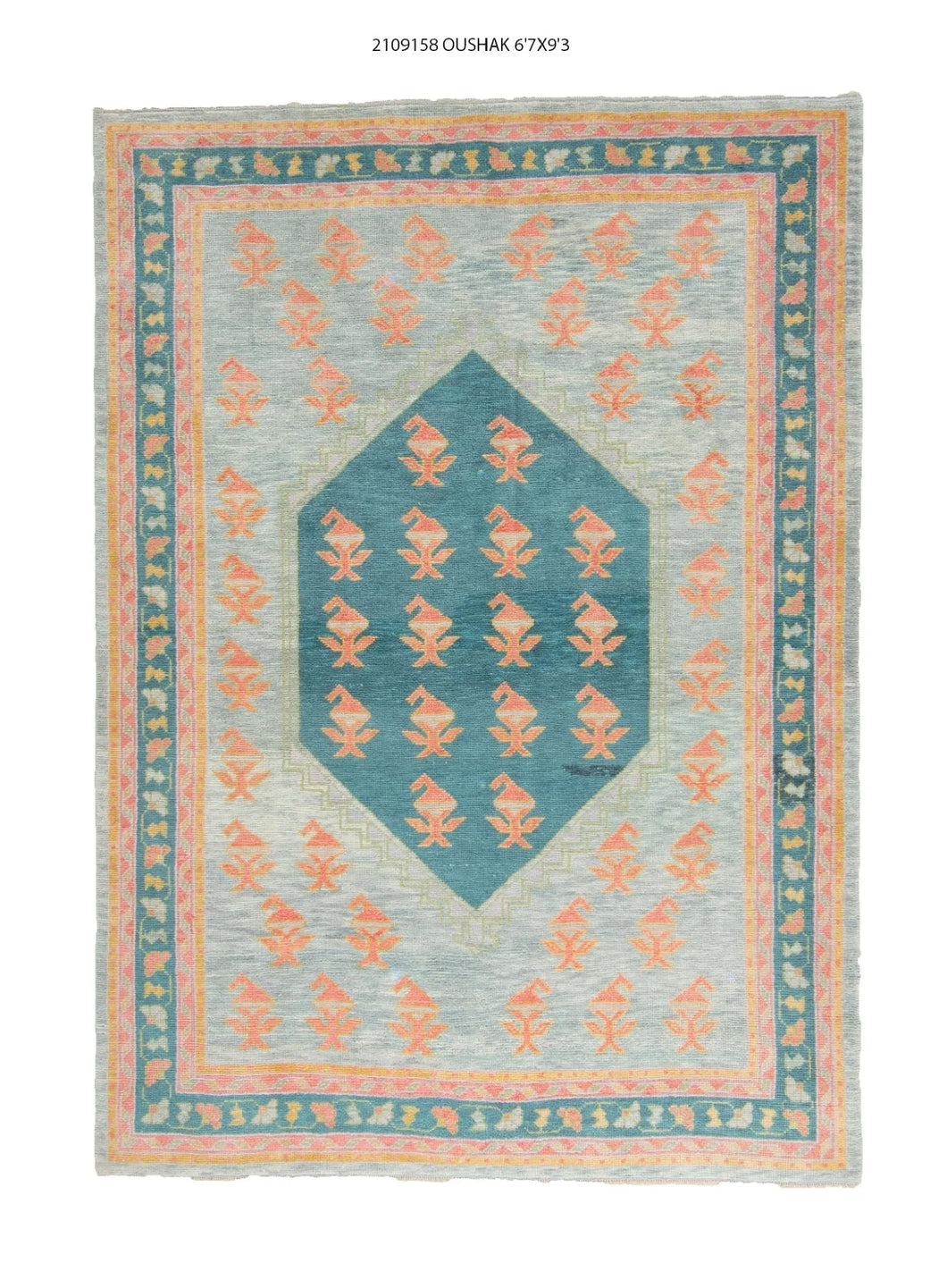 7x9 Modern Oushak Are Rug