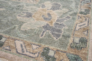 8x10 Soft Natural Modern Oushak Area Rug