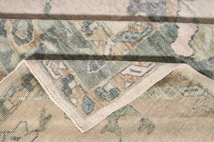 8x10 Soft Natural Modern Oushak Area Rug