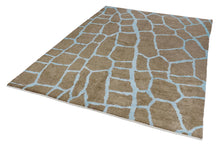 8x11 Brown Modern Turkish Area Rug-turkish_rugs-oriental_rugs-kilim_rugs-oushak_rugs