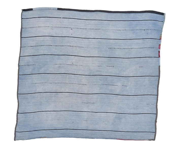 8x7 Blue Vintage Turkish Area Rug