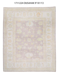 9x11 Purple Modern Oushak Area Rug-turkish_rugs-oriental_rugs-kilim_rugs-oushak_rugs
