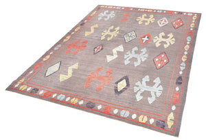 9x12 Colorful Modern Turkish Area Rug MEVLUT TOSUN